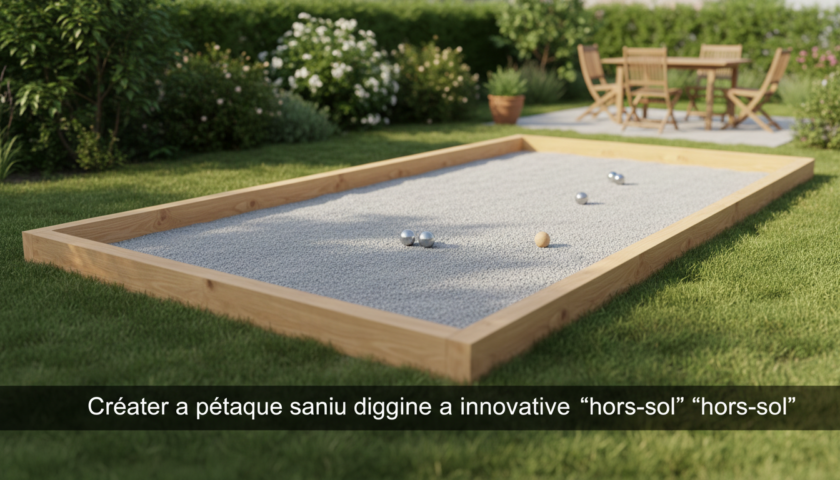 apprenez à créer un terrain de pétanque facilement et rapidement grâce à la méthode innovante « hors-sol », sans avoir besoin de creuser. idéal pour tous les espaces et budgets.