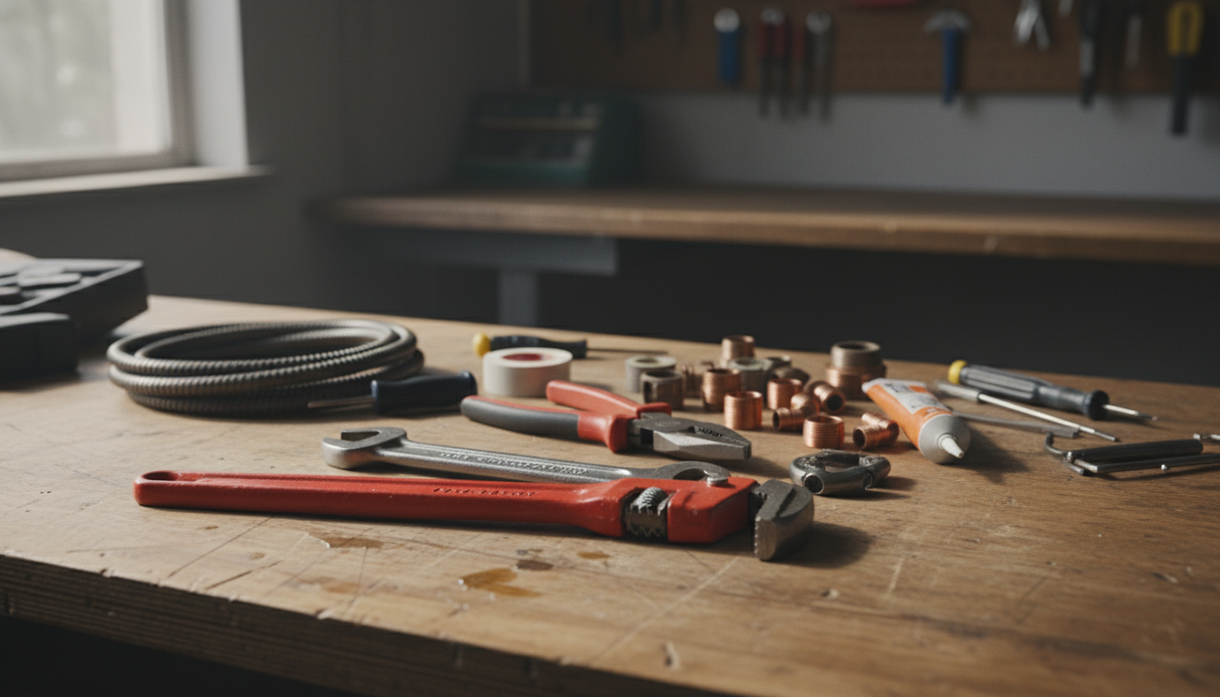 découvrez le kit essentiel du plombier avec les outils incontournables pour bien démarrer votre activité. tout ce qu'il faut pour réussir vos premiers travaux de plomberie.