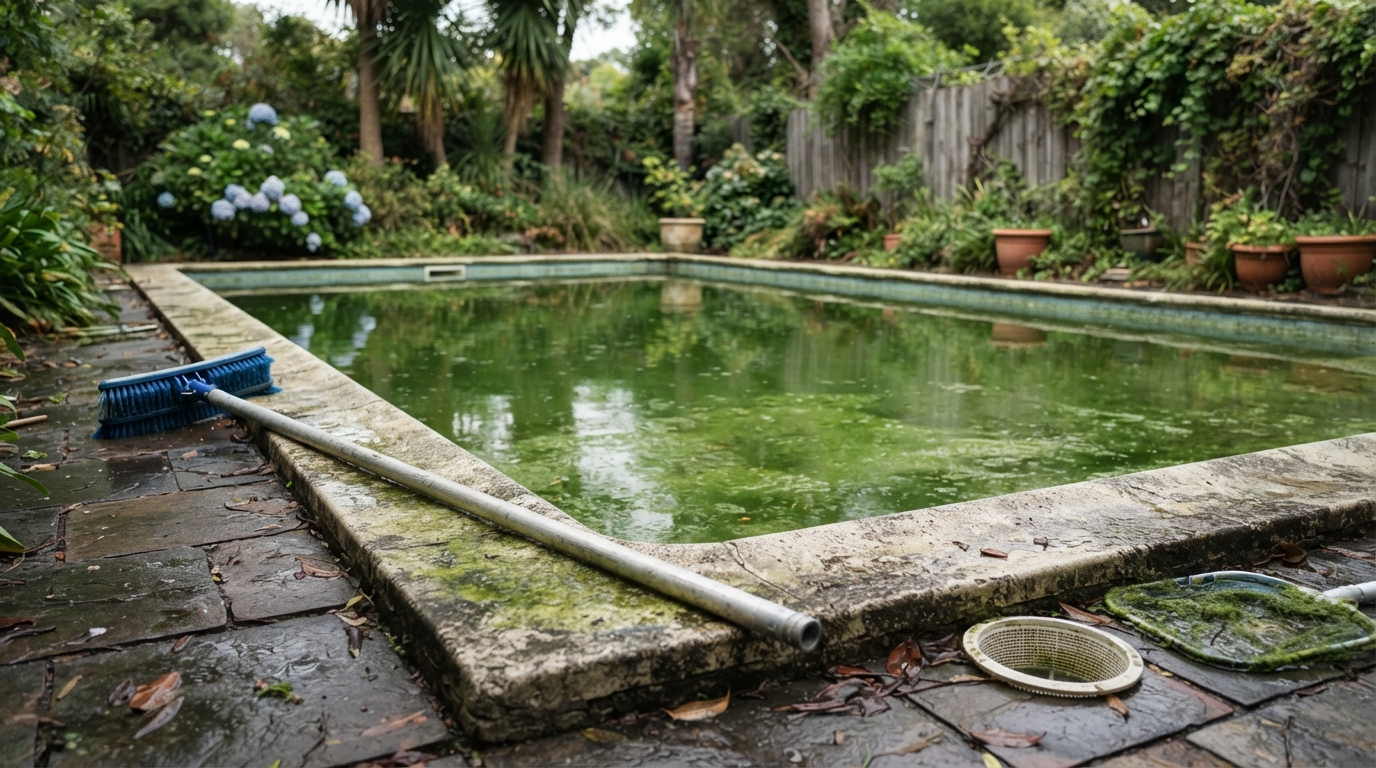 votre piscine est envahie d’algues malgré le traitement ? découvrez comment un excès de stabilisant peut bloquer le chlore et comment réagir.